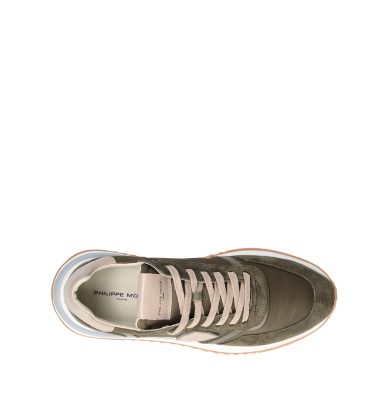 PHILIPPE MODEL Sneaker uomo oliva/beige