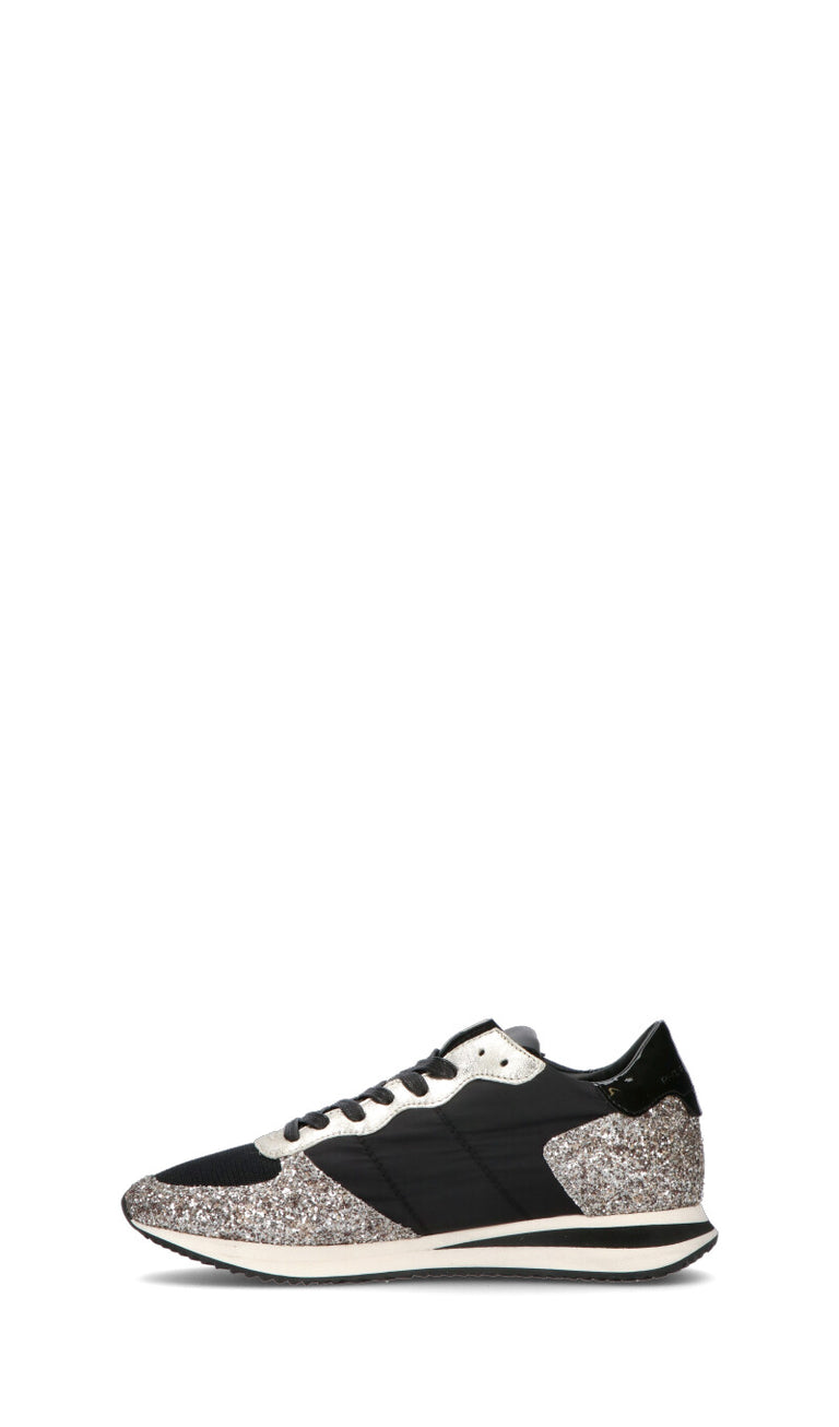 PHILIPPE MODEL Sneaker donna nera/argento