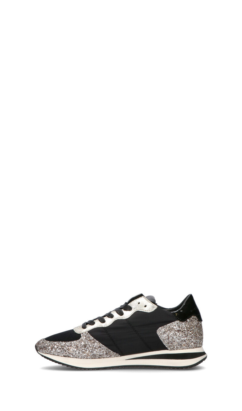 PHILIPPE MODEL Sneaker donna nera/argento