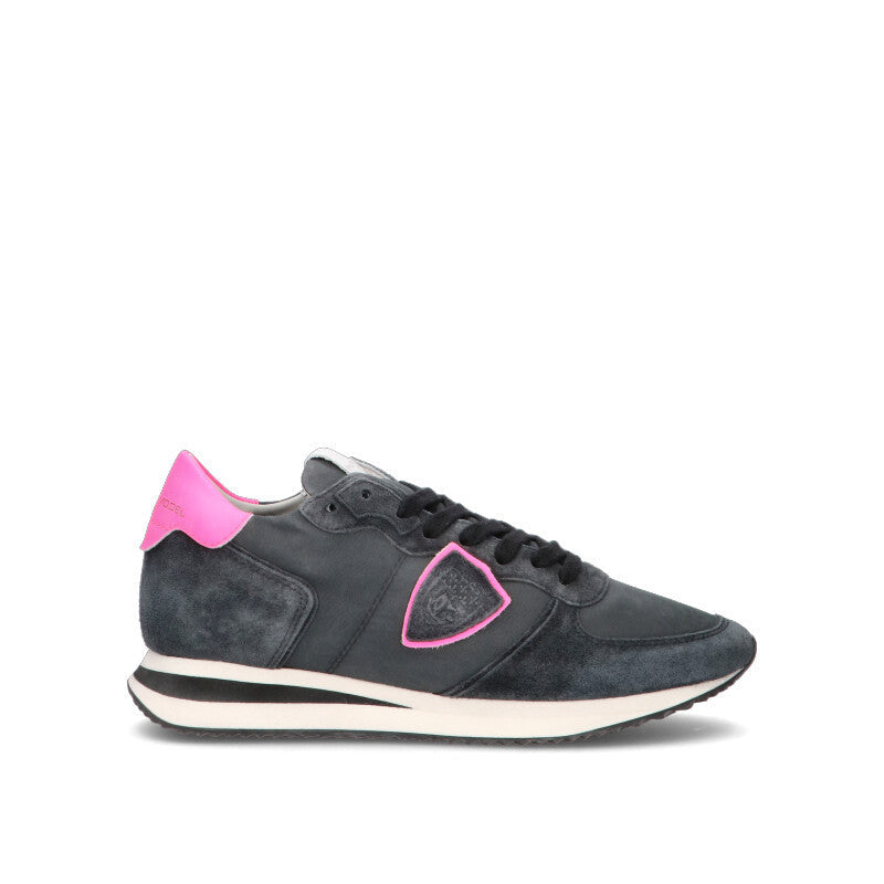 PHILIPPE MODEL Sneaker donna nera in suede