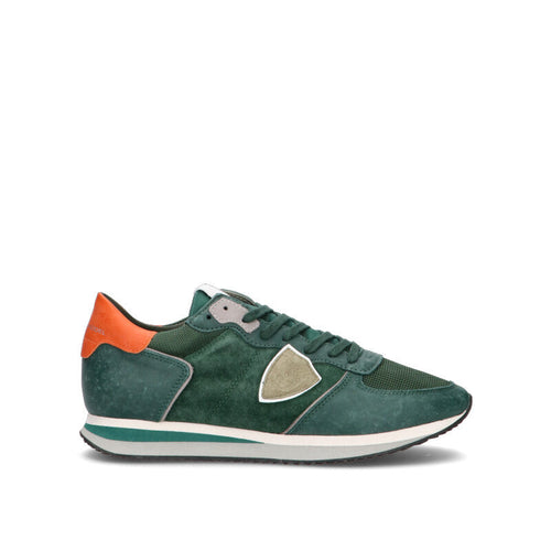 PHILIPPE MODEL Seneaker uomo verde in suede