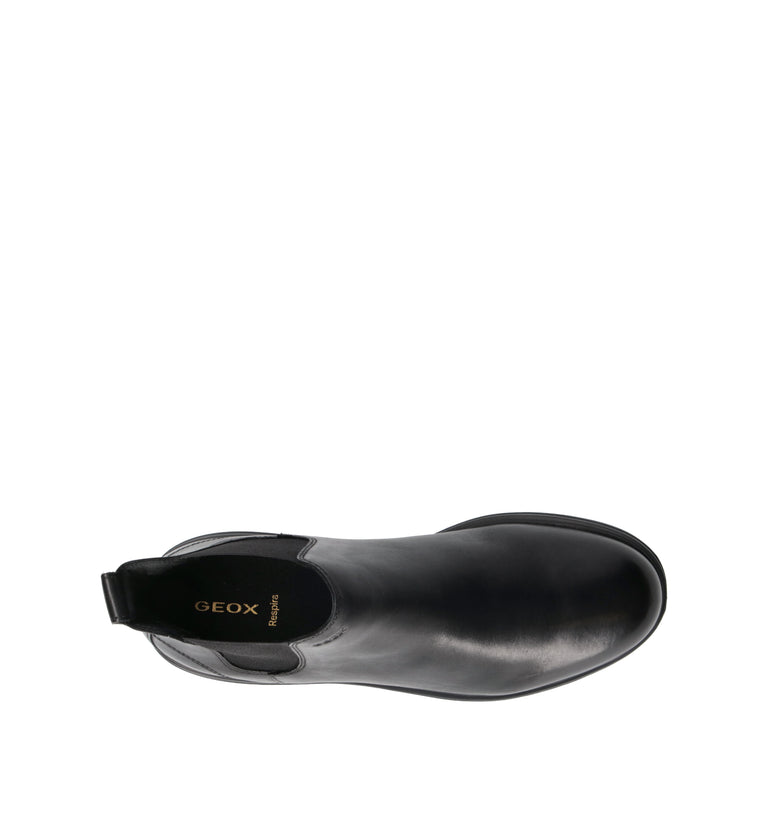 GEOX Tronchetto uomo nero in pelle