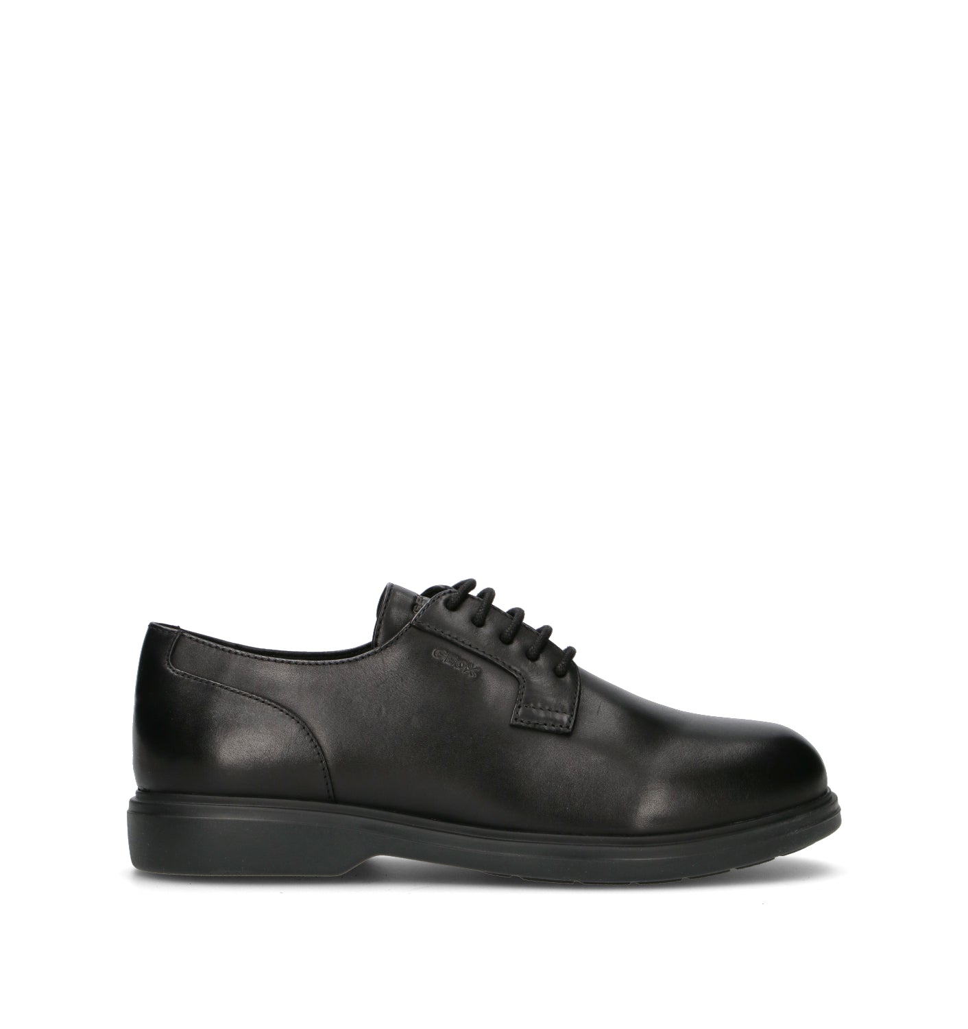 GEOX Stringata uomo nera in pelle