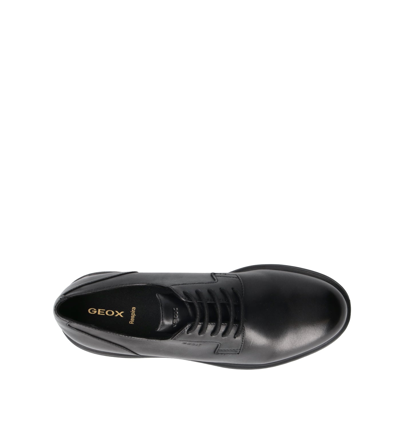 GEOX Stringata uomo nera in pelle