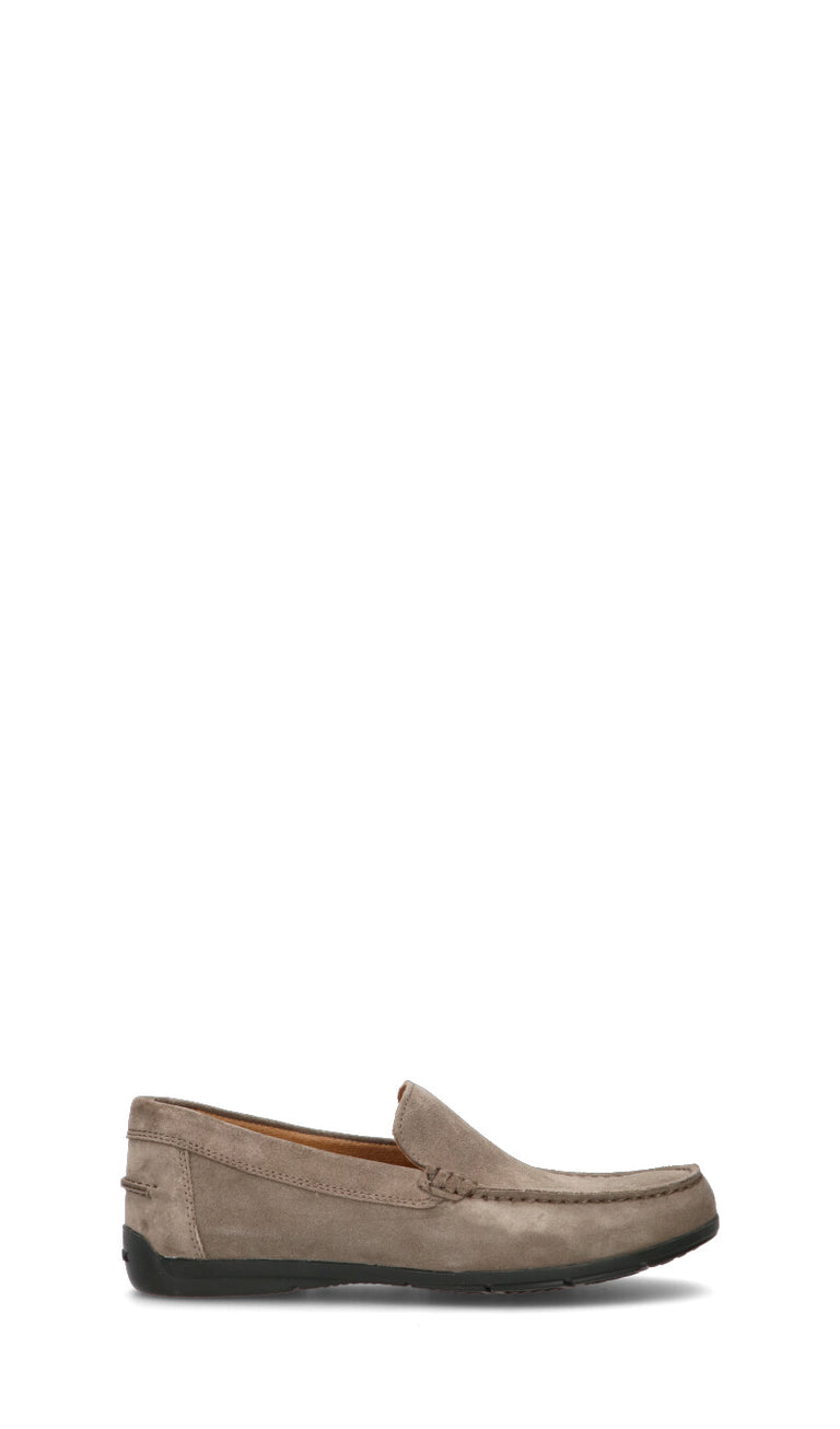 GEOX Mocassino uomo grigio in suede