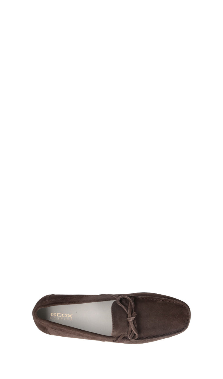 GEOX Mocassino uomo marrone in suede
