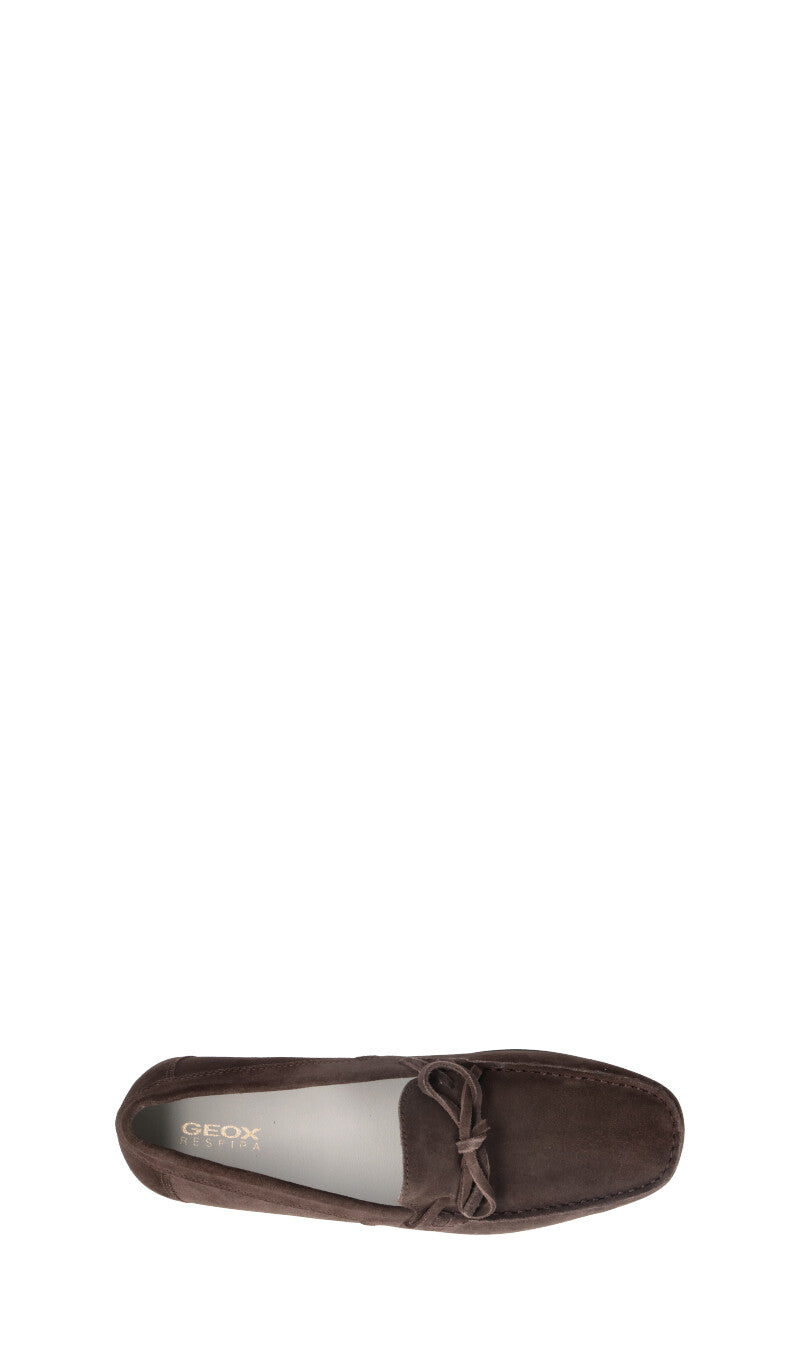 GEOX Mocassino uomo marrone in suede