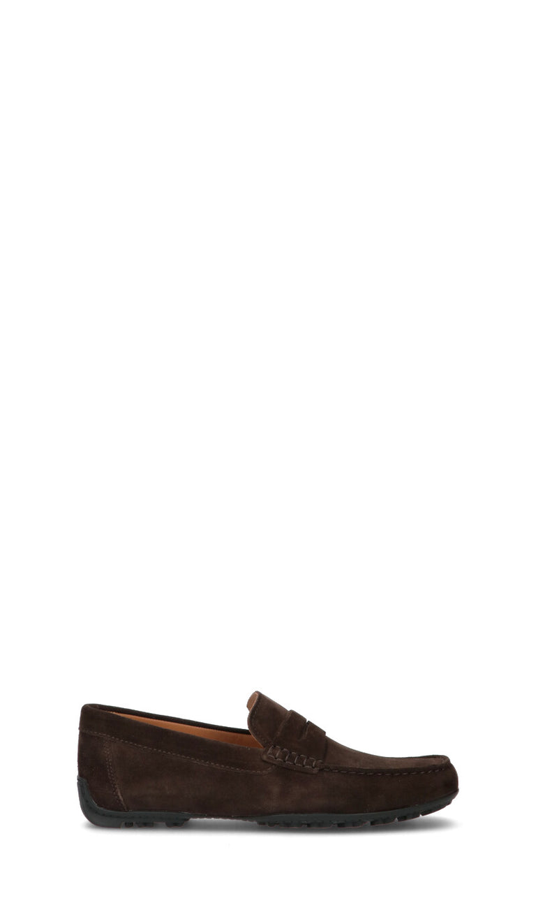 GEOX Mocassino uomo marrone in suede