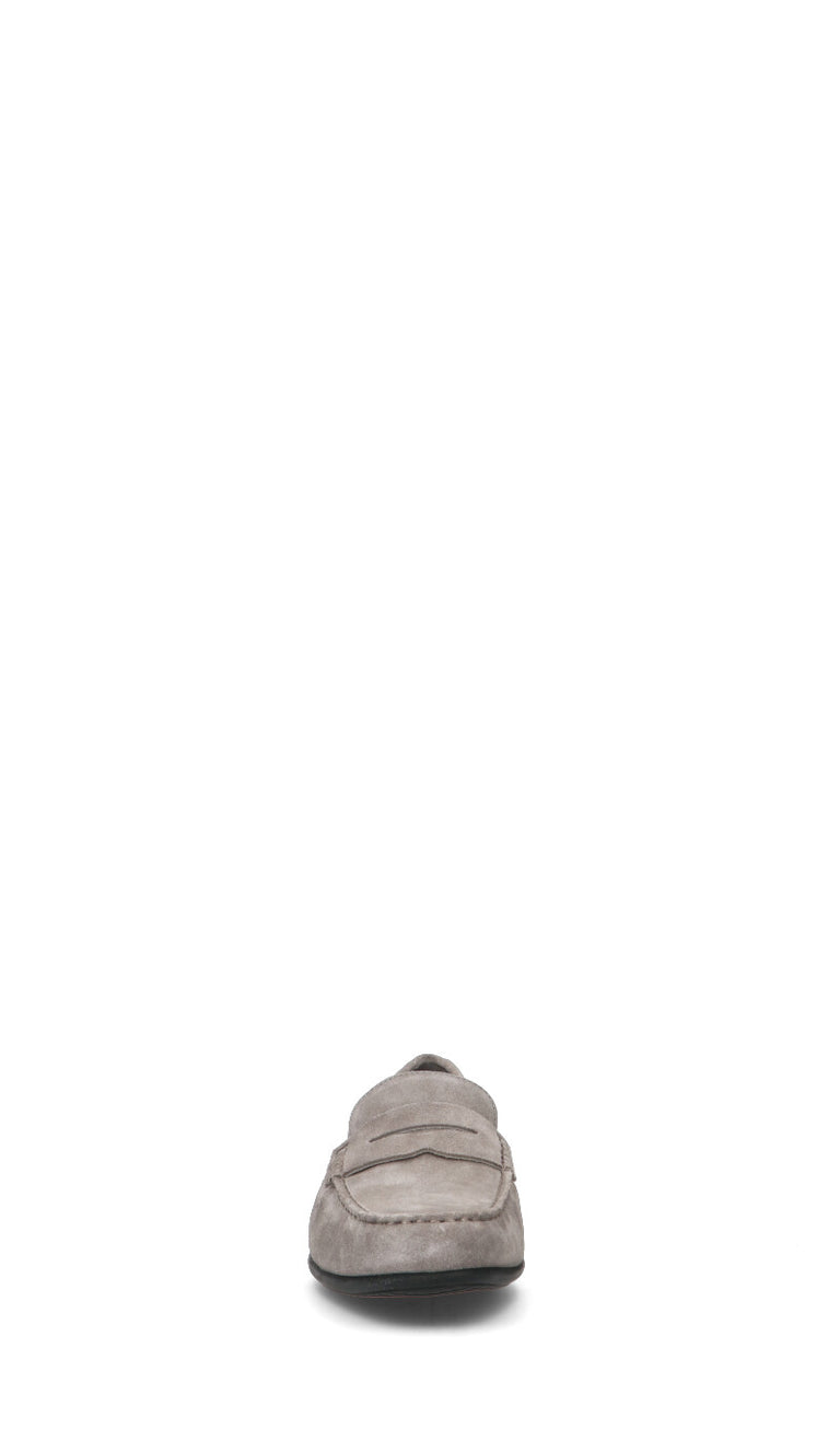 GEOX Mocassino uomo grigio in suede