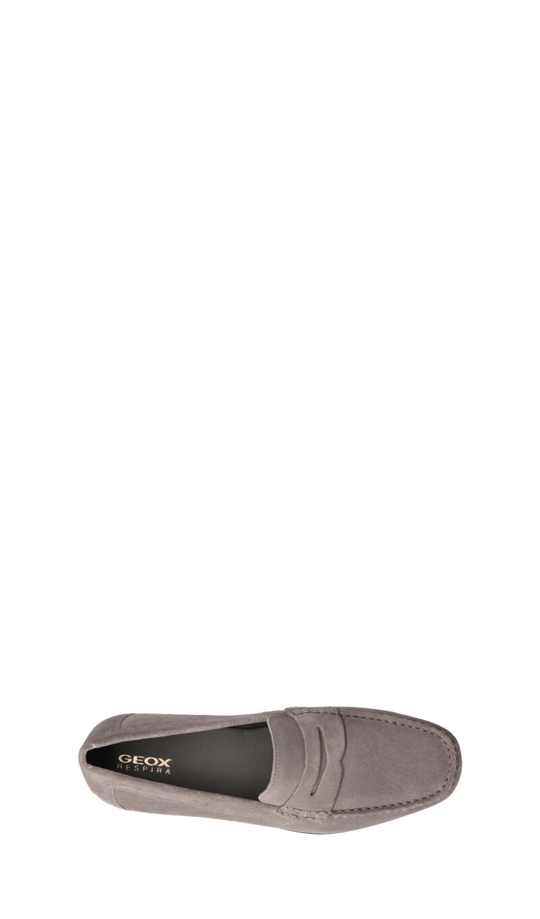 GEOX Mocassino uomo grigio in suede