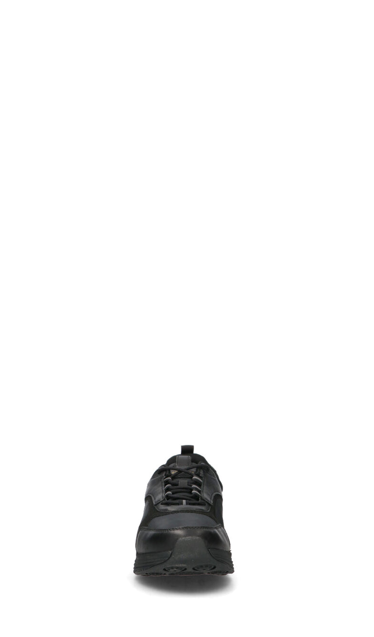 GEOX Sneaker uomo nera in suede