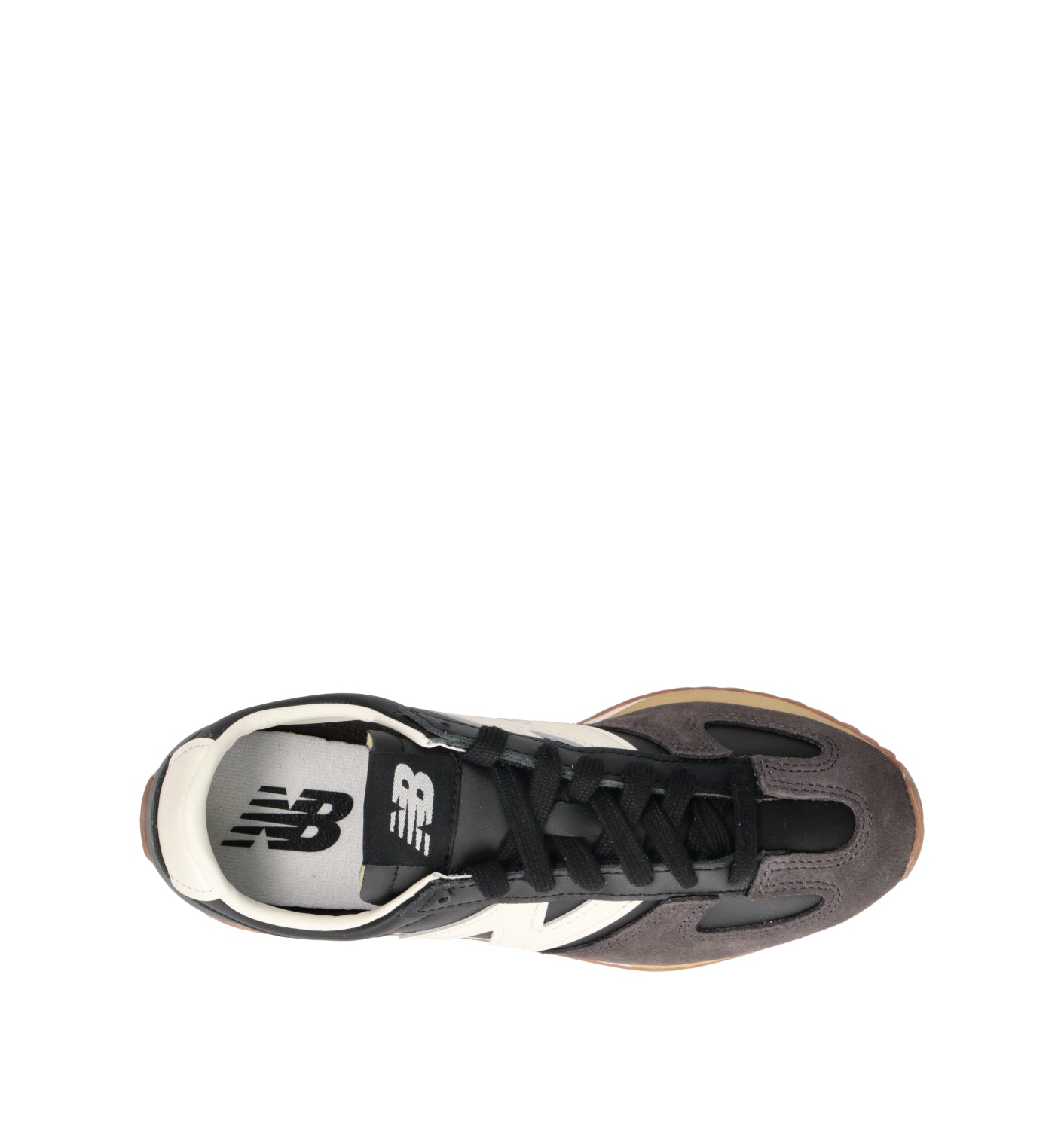 NEW BALANCE Sneaker donna nera in suede