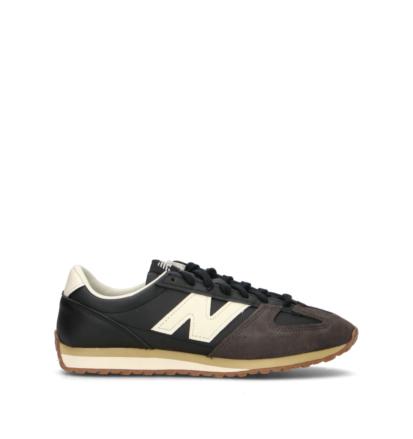 NEW BALANCE Sneaker uomo nera in pelle