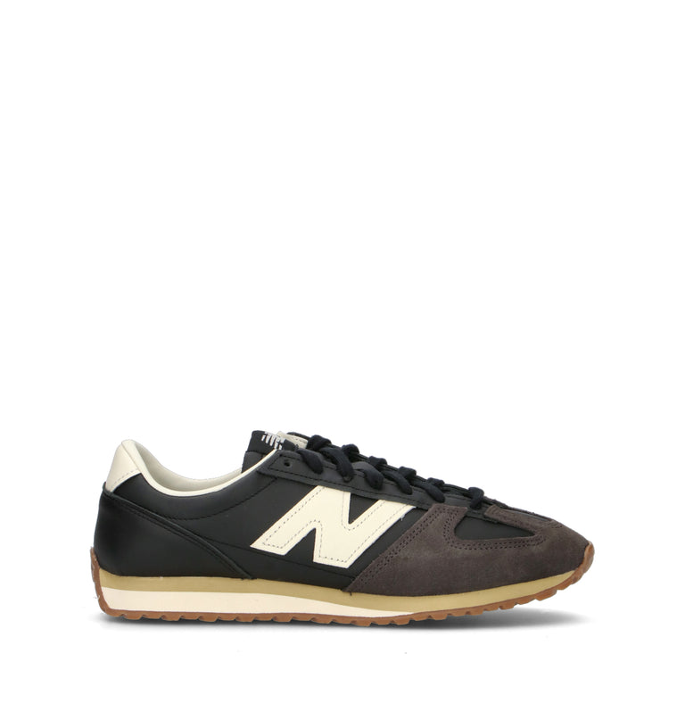 NEW BALANCE Sneaker uomo nera in pelle