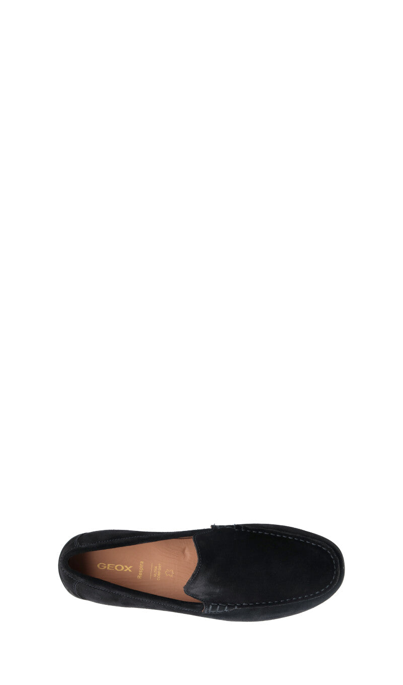GEOX Mocassino uomo blu in suede