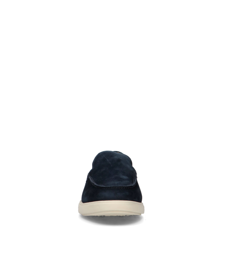 GEOX Mocassino uomo blu in suede