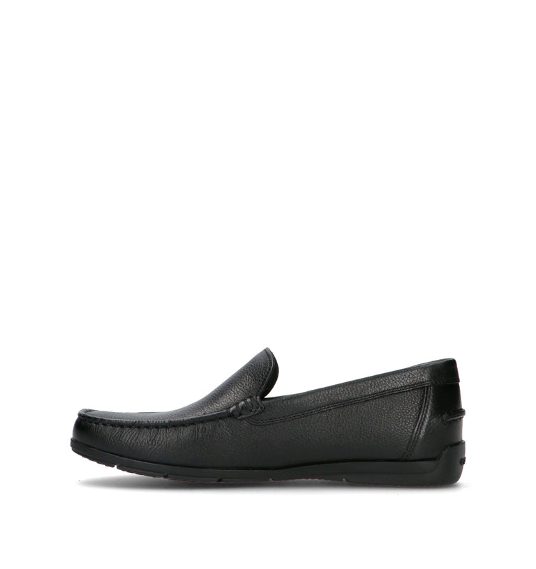 GEOX Mocassino uomo nero in pelle