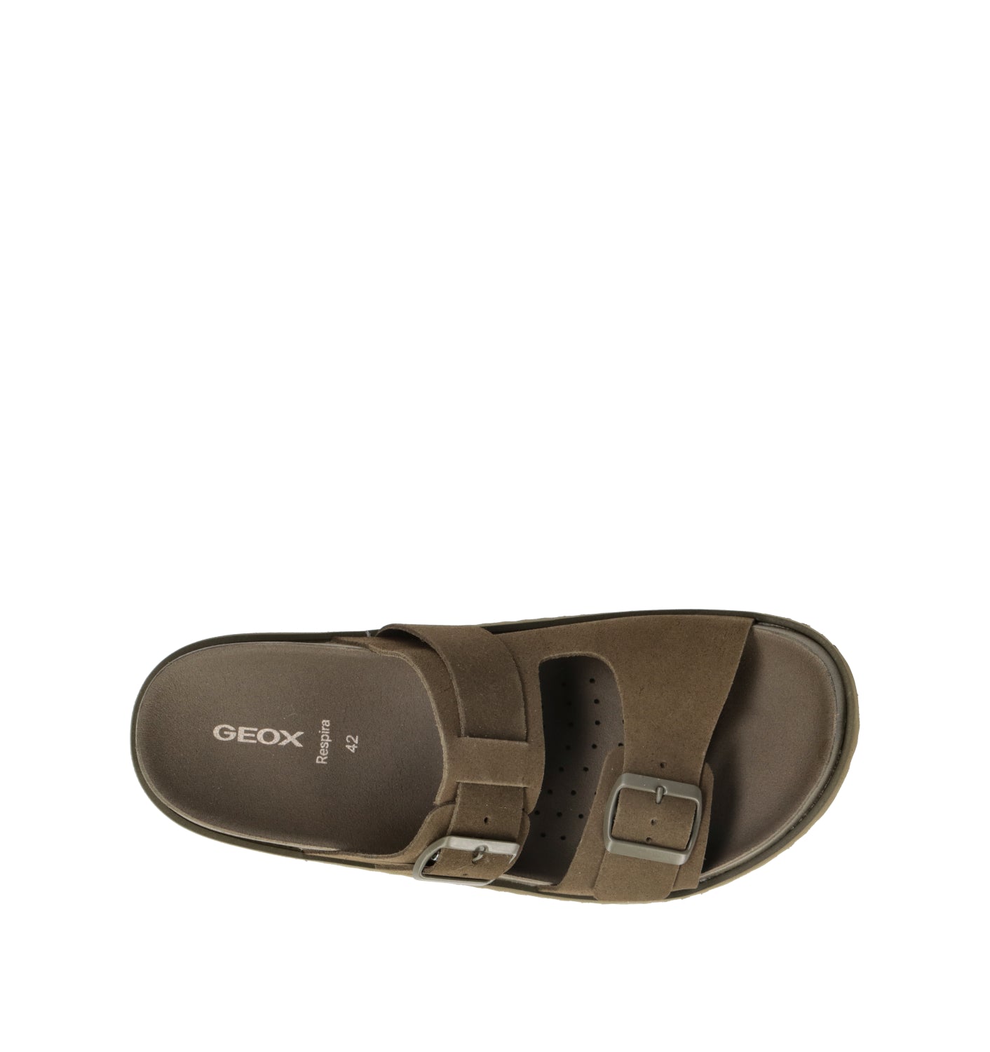 GEOX Ciabatta uomo militare in pelle