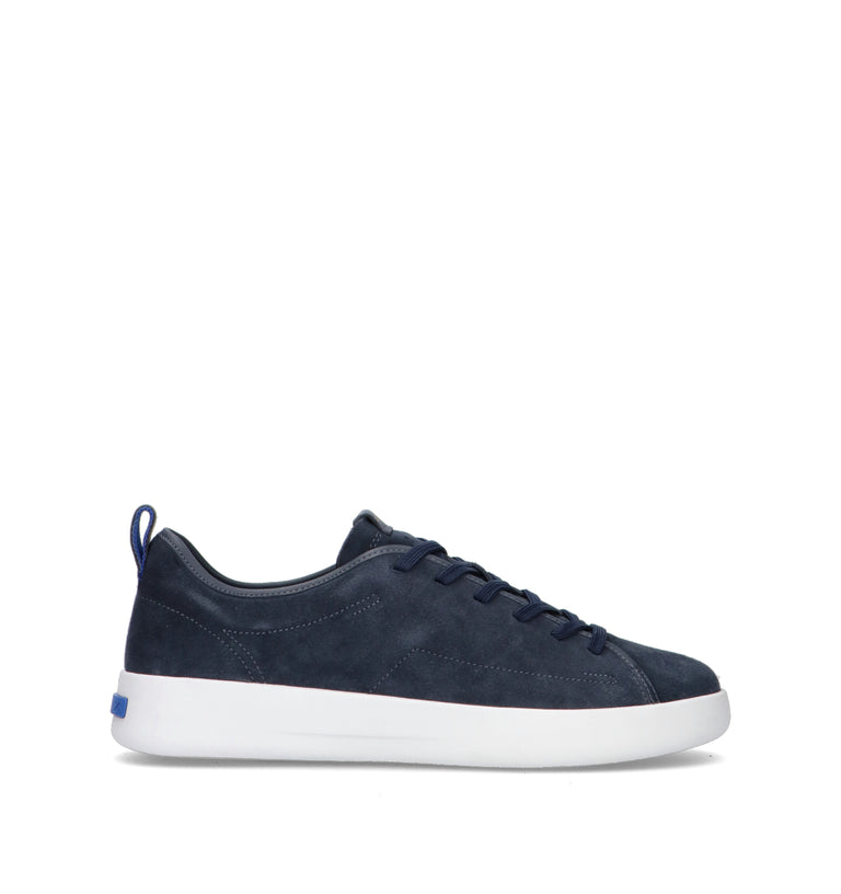 GEOX Sneaker uomo blu in suede