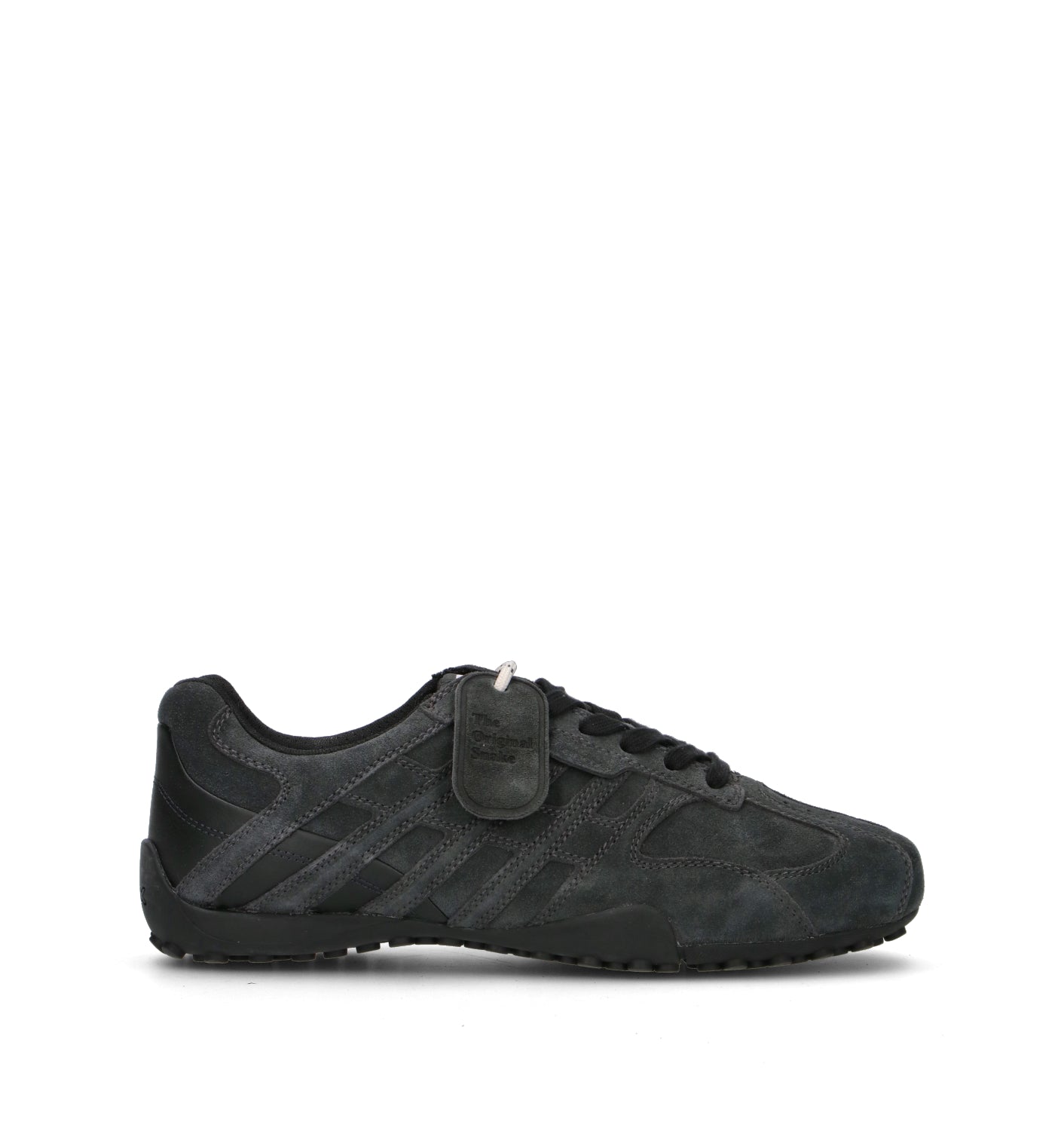 GEOX Sneaker uomo nera in suede