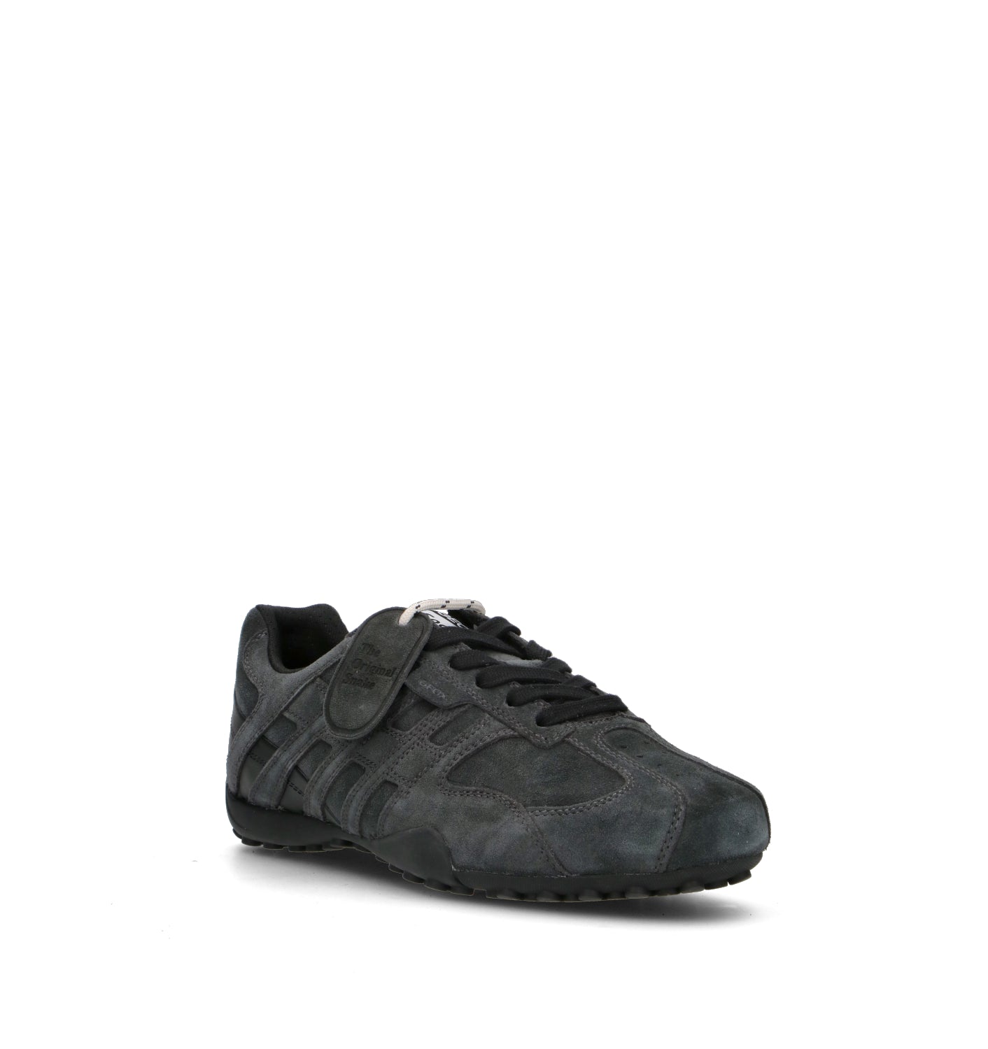 GEOX Sneaker uomo nera in suede