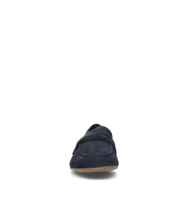 VUEVA Mocassino donna navy in suede