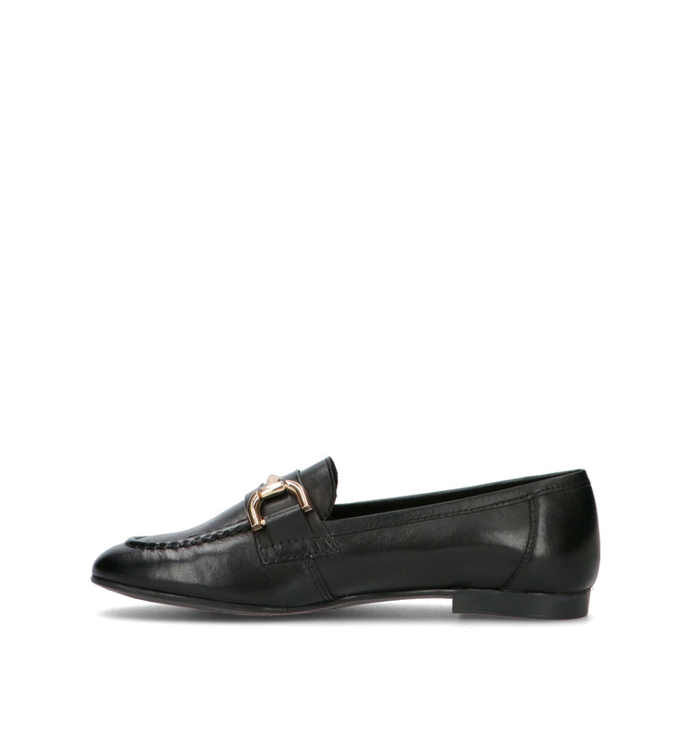 VUEVA Mocassino donna nero in pelle
