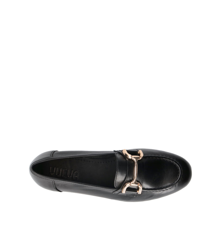 VUEVA Mocassino donna nero in pelle