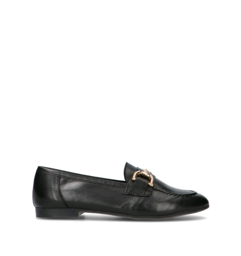 VUEVA Mocassino donna nero in pelle