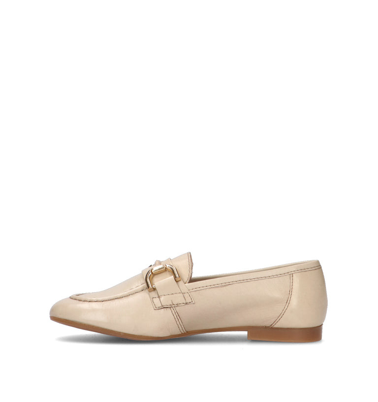 VUEVA Mocassino donna crema in pelle