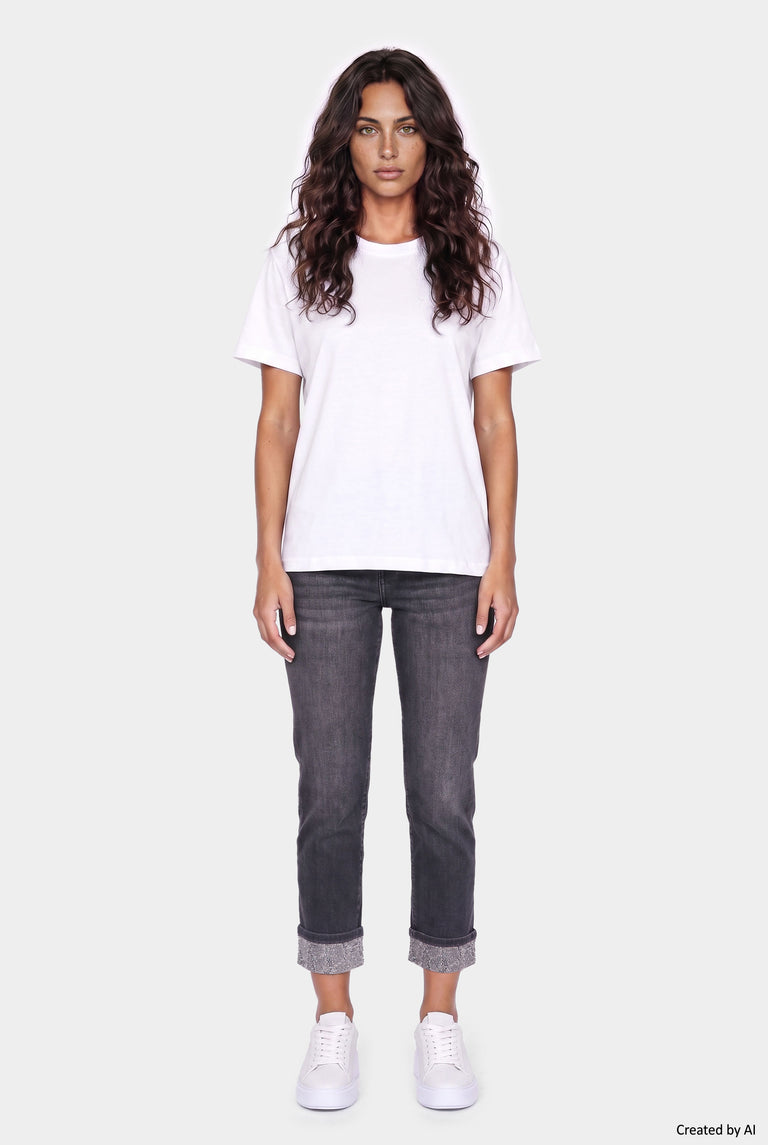 LIU JO Pantalone donna denim grigio