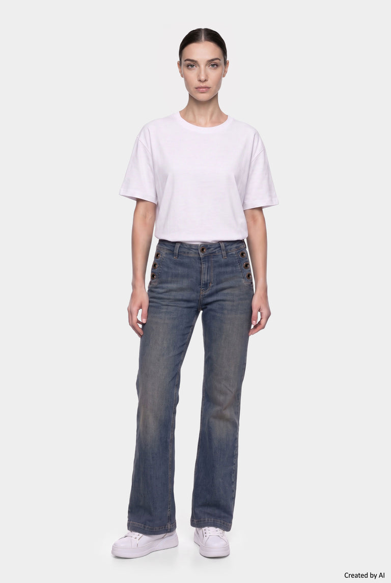 LIU JO Pantalone donna denim blu