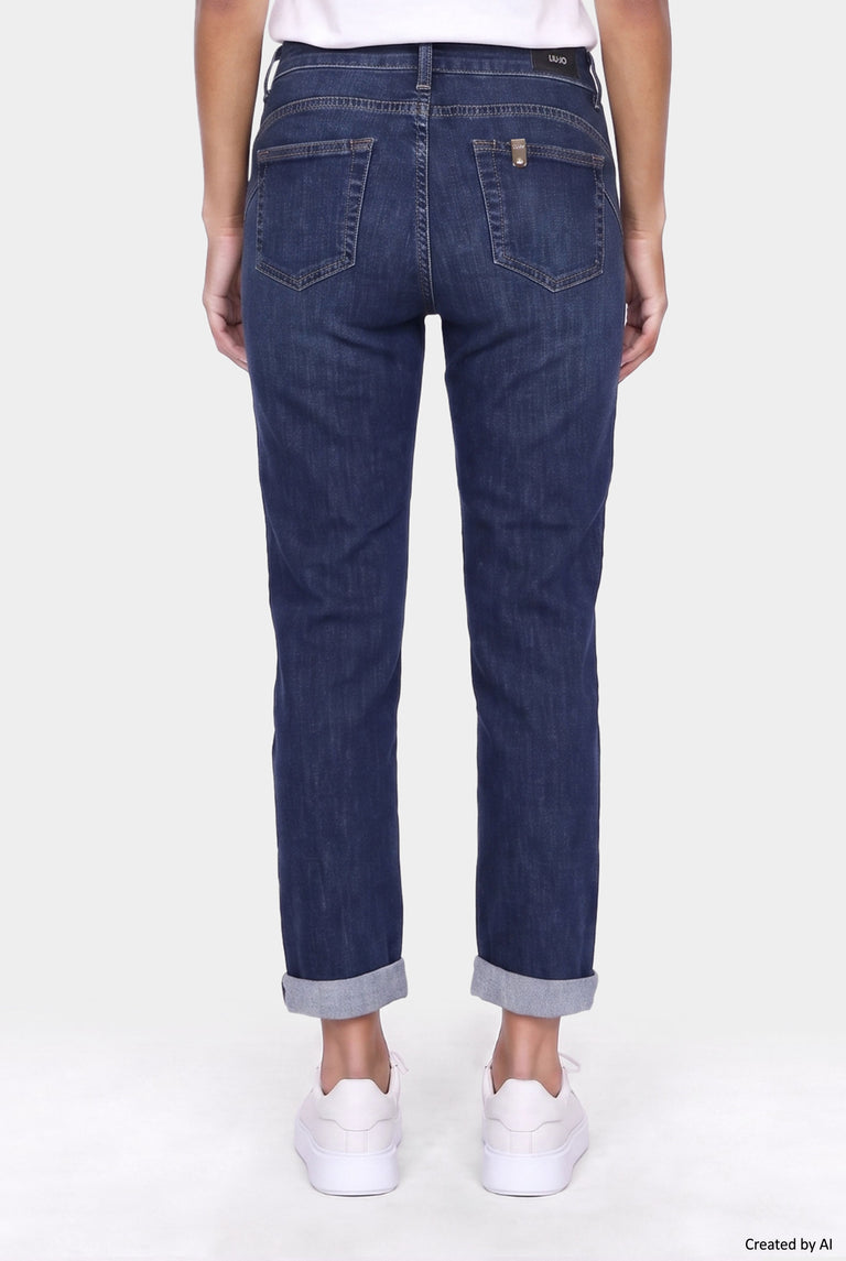 LIU JO Pantalone donna denim blu