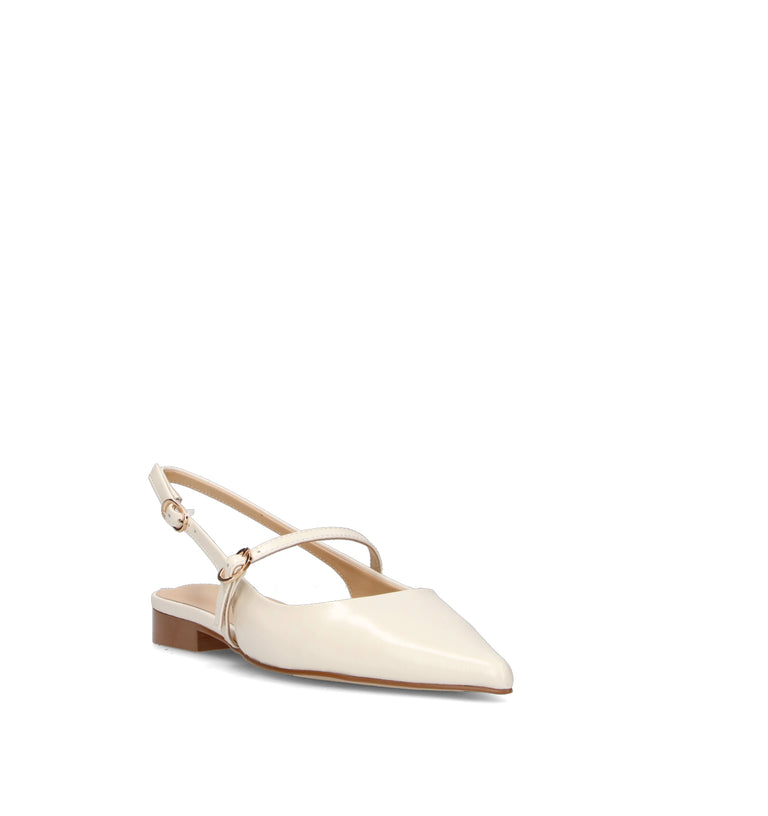 VIOLABLU' Slingback donna bianca in pelle