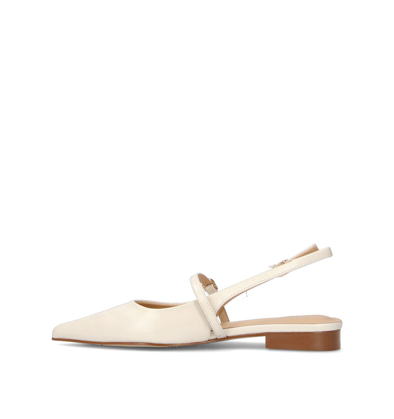 VIOLABLU' Slingback donna bianca in pelle