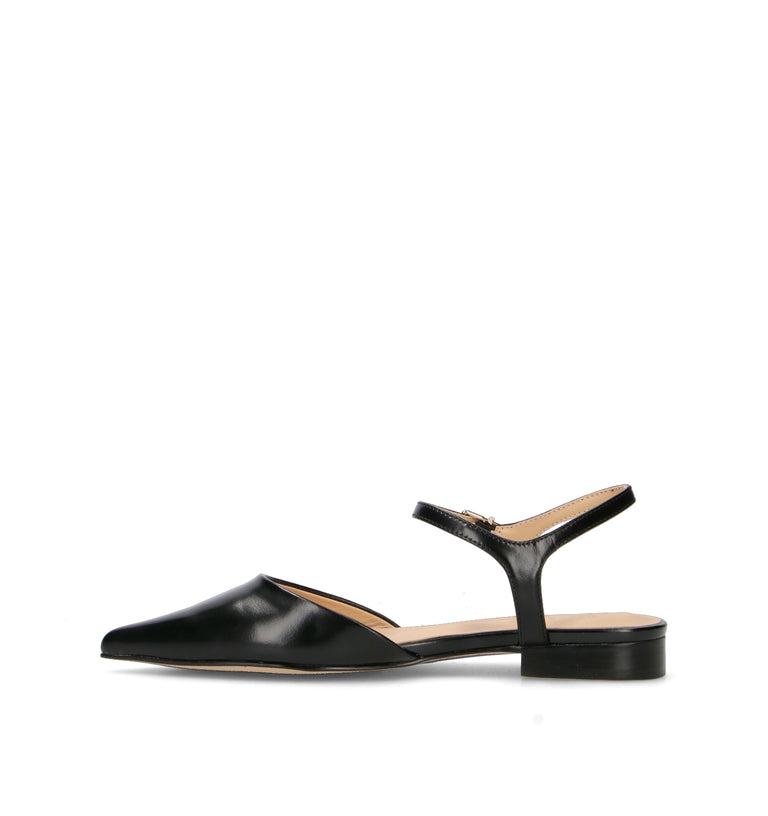 VIOLABLU' Slingback donna nera in pelle