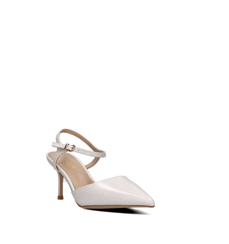 VIOLABLU' Slingback donna bianca in pelle