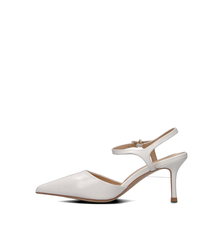 VIOLABLU' Slingback donna bianca in pelle