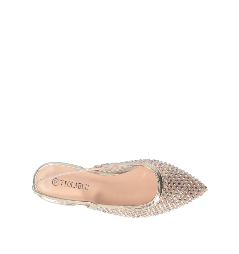 VIOLABLU' Slingback donna oro