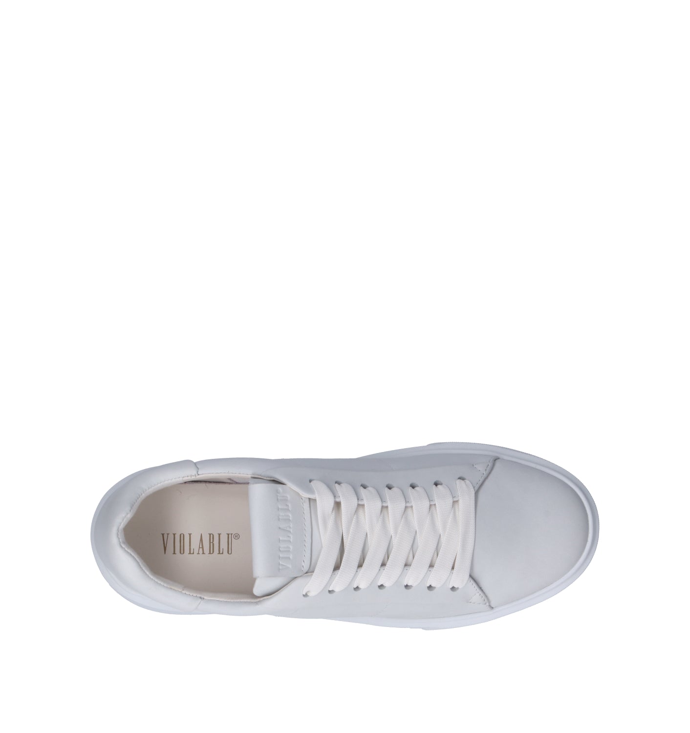 VIOLABLU' Sneaker donna bianca in pelle