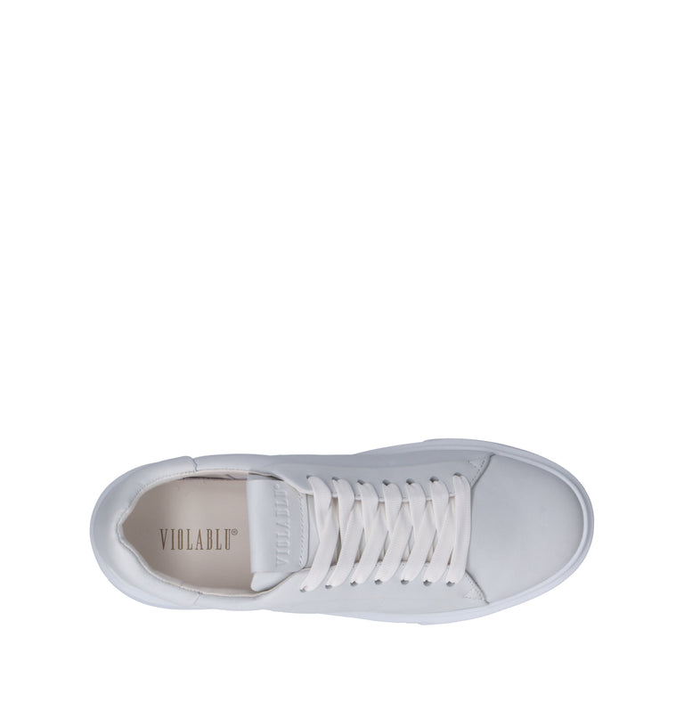 VIOLABLU' Sneaker donna bianca in pelle
