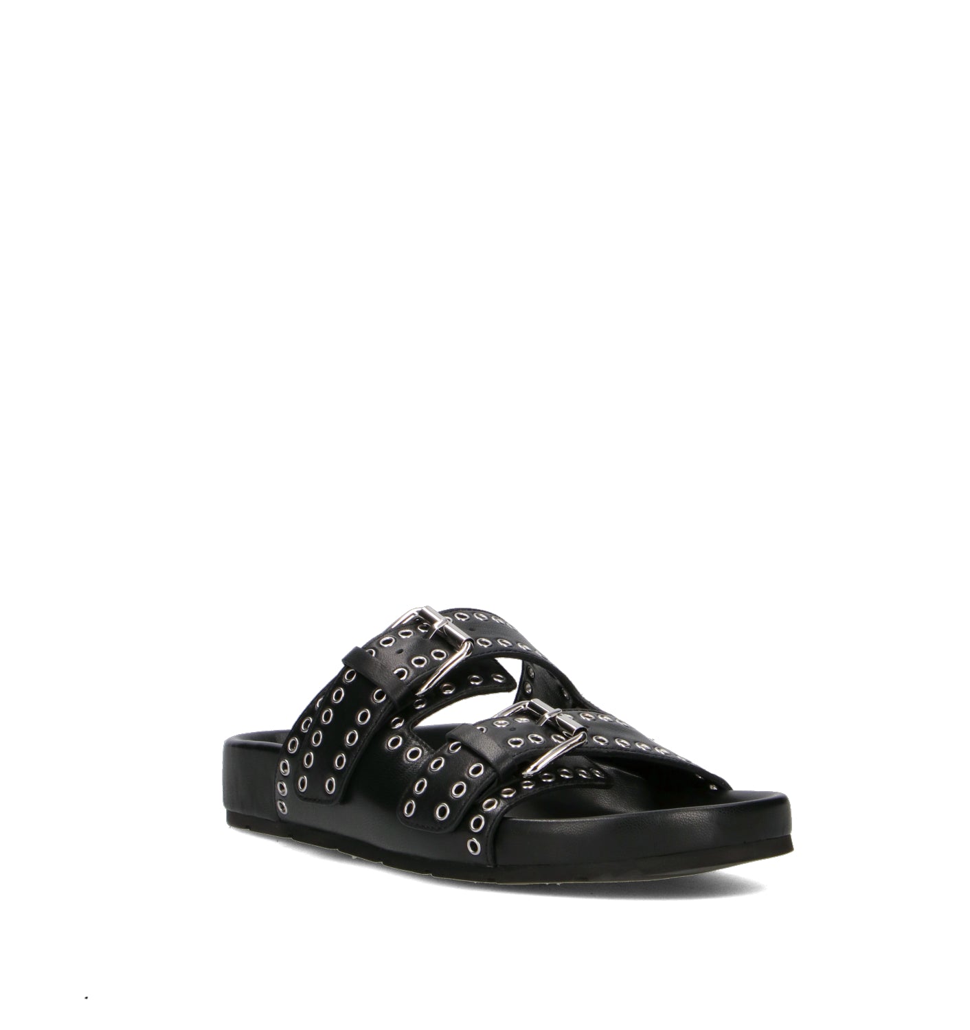 VIOLABLU' Ciabatta donna nera in pelle