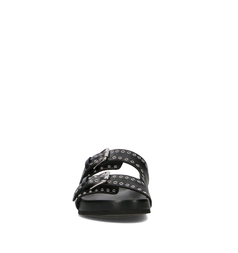 VIOLABLU' Ciabatta donna nera in pelle