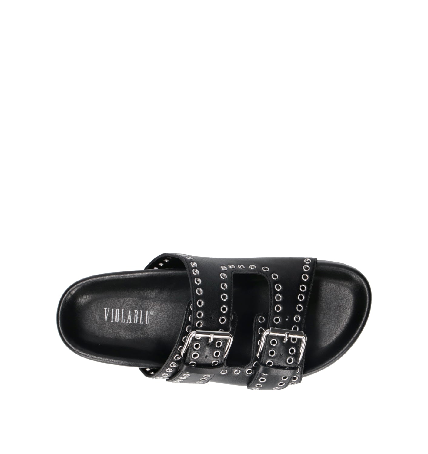 VIOLABLU' Ciabatta donna nera in pelle