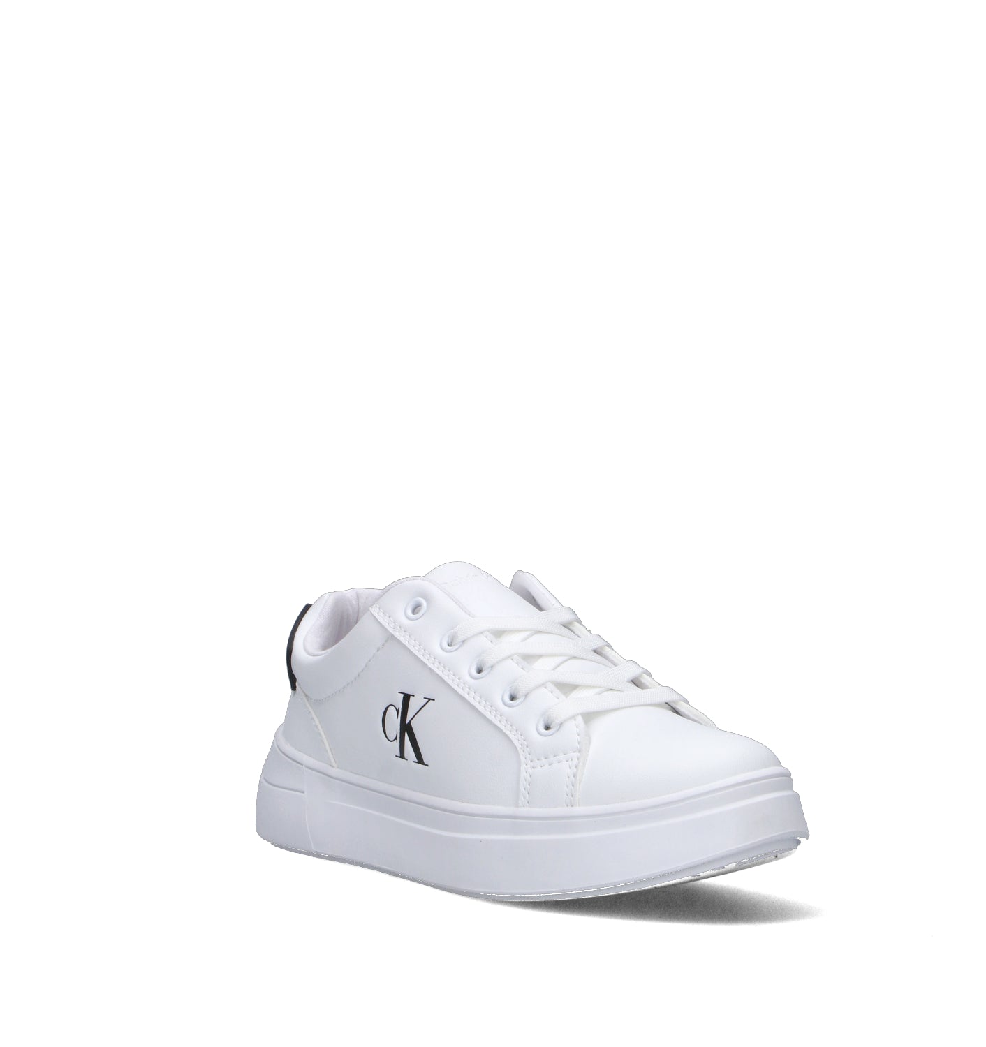 CALVIN KLEIN Sneaker ragazza bianca/nera