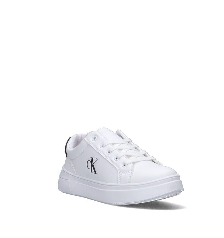 CALVIN KLEIN Sneaker ragazza bianca/nera