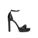 GAUDI' Sandalo donna nero in pelle