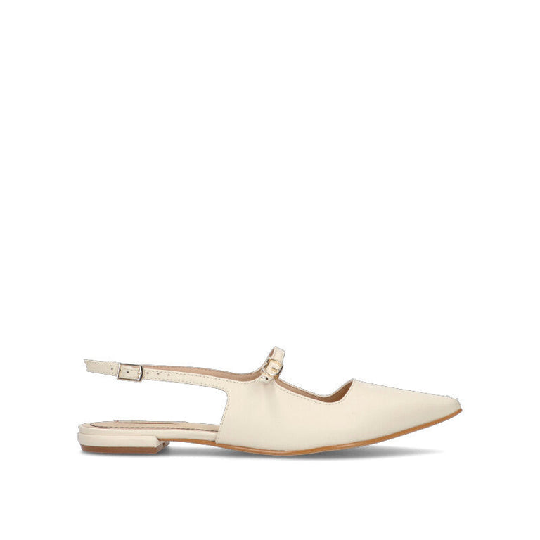GAUDI' Slingback donna panna in pelle