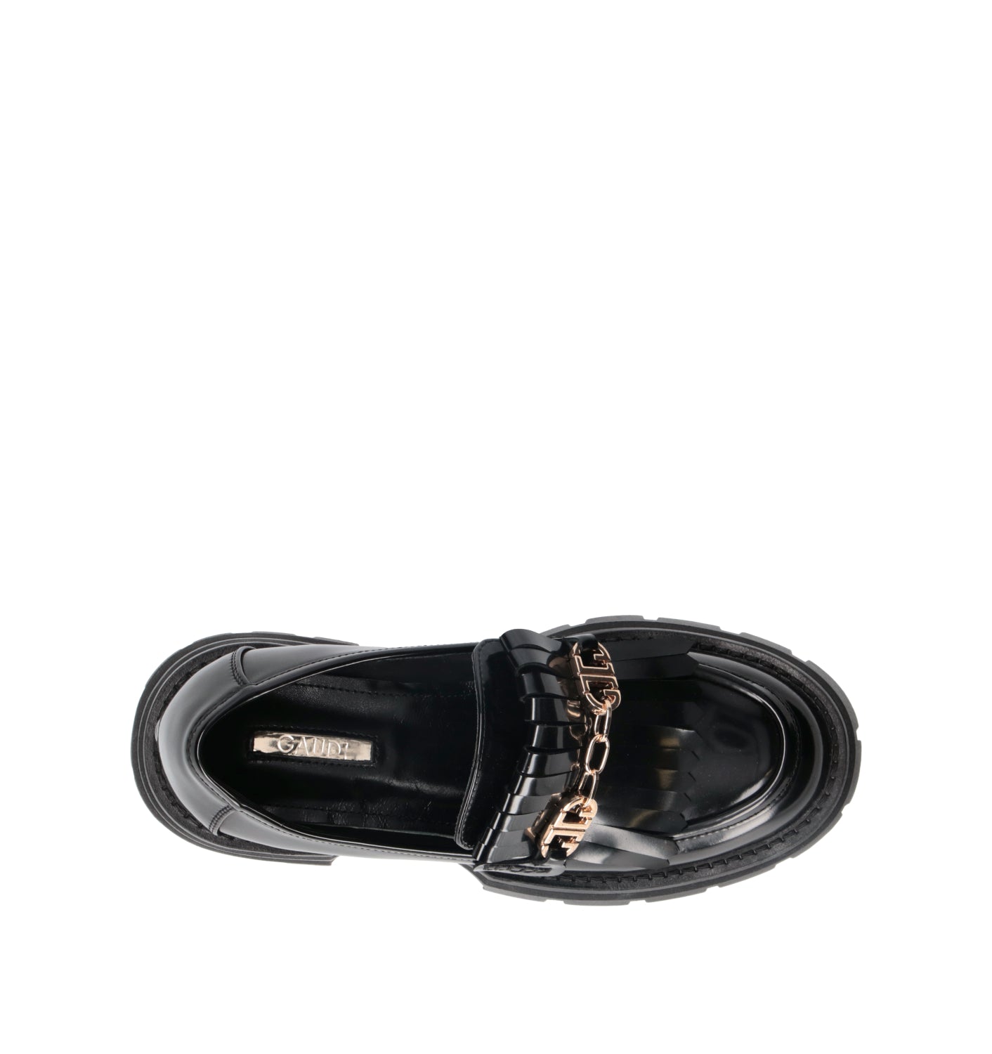 GAUDI' Mocassino donna nero in pelle