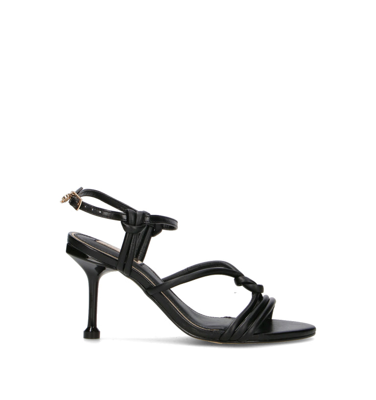 GAUDI' Sandalo donna nero in pelle